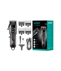 Тример VGR V-051, 4 насадки, акумулятор 2500mAh, Black, Box