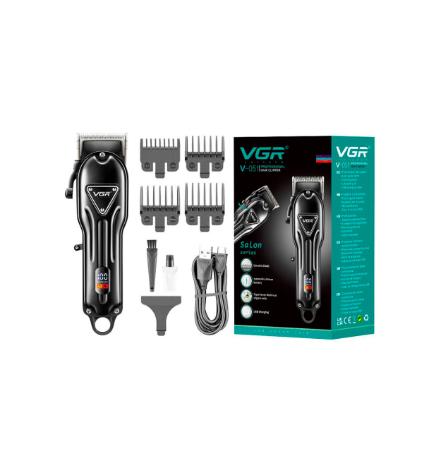 Тример VGR V-051, 4 насадки, акумулятор 2500mAh, Black, Box