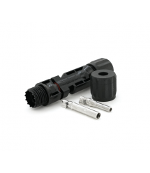 Коннектор MC4 V-TAC, 1000V, 30A, луджений-мідний під затискач, U-подібний, під перетин 2,5-6 мм&ampsup2, 0,35 мом, IP67, -40 ℃ ~