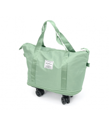 Дорожня сумка-трансформер, 55х22х80 cm, 56-75 л., Коліщатка, Green, 1,1 кг