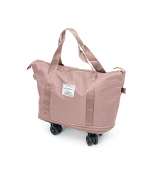 Дорожня сумка-трансформер, 55х22х80 cm, 56-75 л., Коліщатка, Pink, 1,1 кг