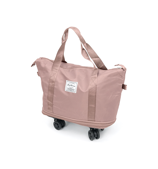 Дорожня сумка-трансформер, 55х22х80 cm, 56-75 л., Коліщатка, Pink, 1,1 кг