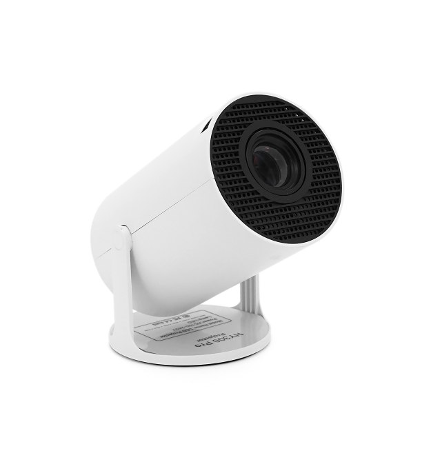 Смарт проектор HY300 PRO, Android 13, 720p, 200 ANSI, Wi-Fi 2.4+5G, White, Box