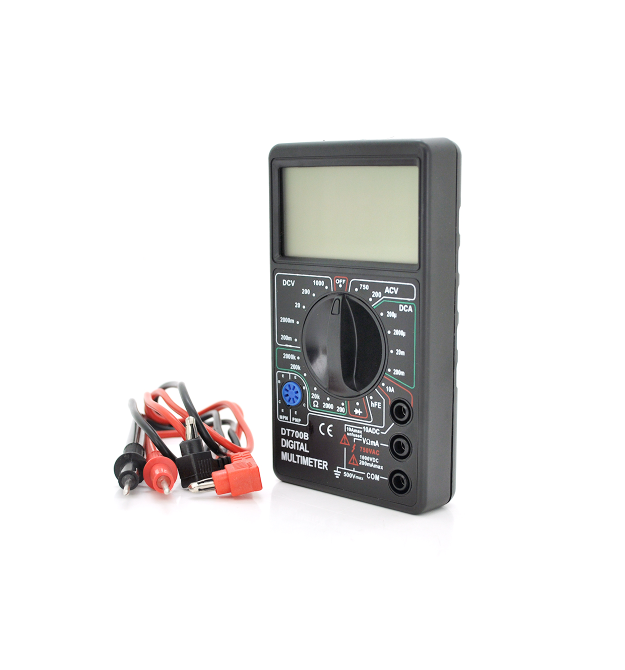 Мультиметр DT-700B, Вимірювання: V, A, R, T, 126г, 125*68*25mm, Q100