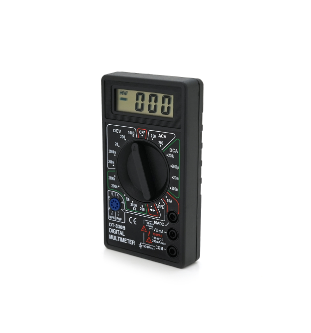 Мультиметр DT-830B, Вимірювання: V, A, R, 137г, 126*70*28mm, Q100