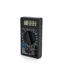 Мультиметр DT-832. Вимірювання: V, A, &ampOmega. Функції: hFE, продзвонювання, тест діодів, перевірка транзисторів.
