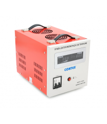 Стабілізатор напруги Conter MSER-15000-V2 трифазний, сервопривід, монтажу підлоги, LED дисплей, діапазон 225-450V, AC4003%, коло