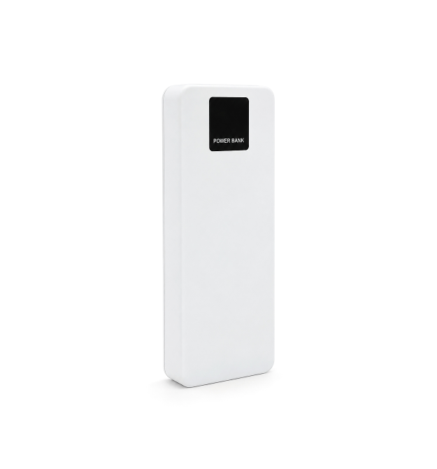 Power bank Voltronic ET8 під 8х18650, Digital display, Output: 22.5W, 4 кабелі (USB, Micro-USB, Type-C, Lightning), PVC, ліхтар,
