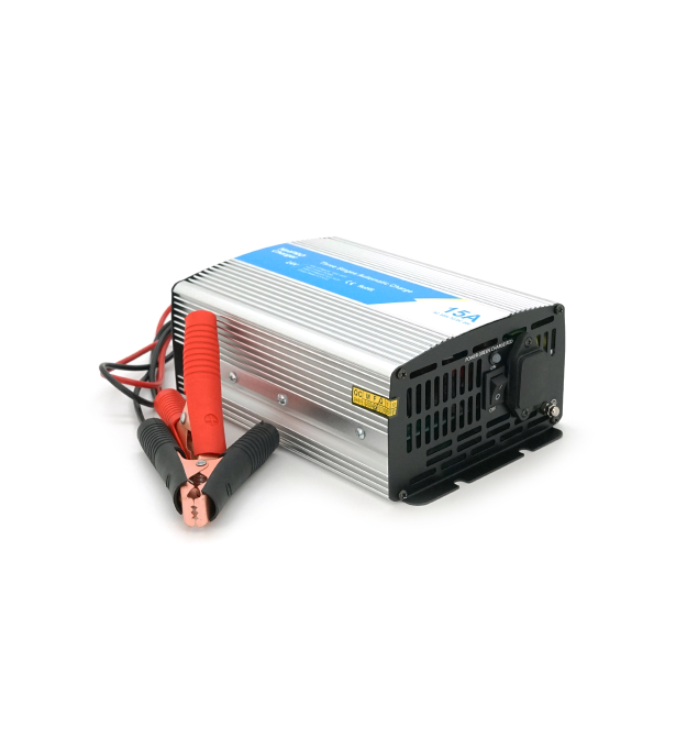 Універсальне ЗУ для акумулятора BPC 24V 15A , AC220V, DC14,5, Струм заряду 24V - 10A, LCD, крокодили