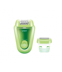 Эпилятор VGR 2 в 1 V-758 GREEN, 2 насадки, Box