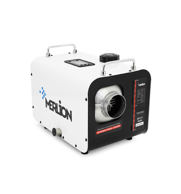 Дизельний обігрівач Merlion ML500WH-1224220, 12 - 24 - 220V, 5000W (kVA), alluminium, air vent, white, Box