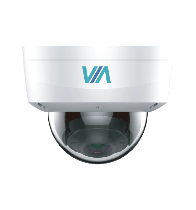 4МП IP купольна вулична відеокамера зі звуком та SD карткою VIA SECURITY VS-D24AS(VP) (2.8мм)