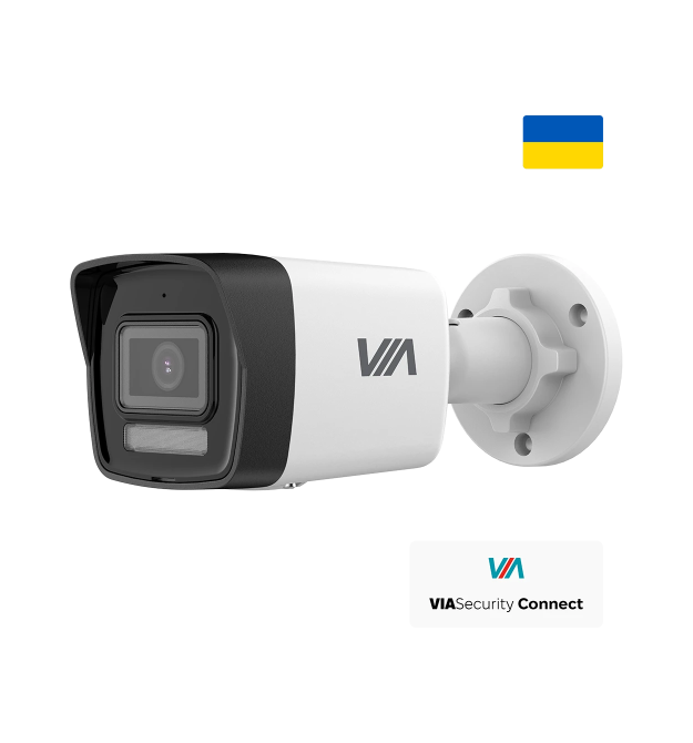 4МП IP Fusion Illumination відеокамера зі звуком та SD карткою VIA SECURITY VIA-IPC-4BE-LIM (2.8мм)