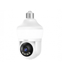 3 Мп поворотна внутрішня відеокамера XO CR14 Pro Magic Bulb 500W Pixel Bluetooth Sightsys H264 4mm, в цоколь Е27