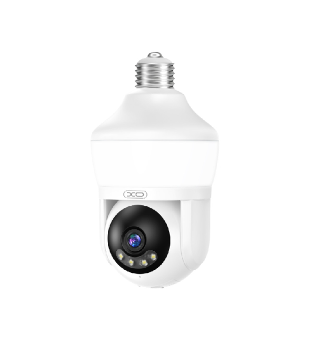 3 Мп поворотна внутрішня відеокамера XO CR14 Pro Magic Bulb 500W Pixel Bluetooth Sightsys H264 4mm, в цоколь Е27