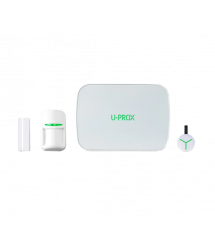 Комплект бездротової охоронної сигналізації U-Prox MPX G KF kit White (прилад охоронний MPX G, датчик руху PIR, геркон WDC, брел
