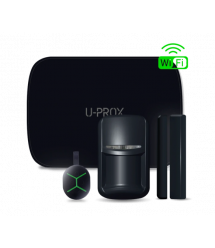 Комплект бездротової сигналізації U-Prox MPX L KF kit Black (прилад охоронний MPX L, датчик руху PIR, геркон WDC, брелок Keyfob)