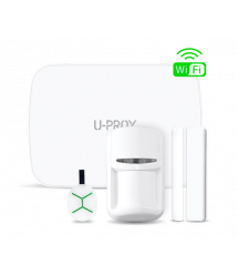 Комплект бездротової сигналізації U-Prox MPX LE KF kit White (прилад охоронний MPX LE, датчик руху PIR, геркон WDC, брелок Keyfo