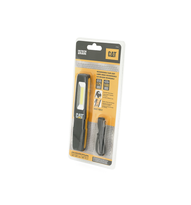 Ліхтар CAT CT1205 Slim Light, 175LM, 1+1 режим, вбудований акумулятор, USB кабель, Blister