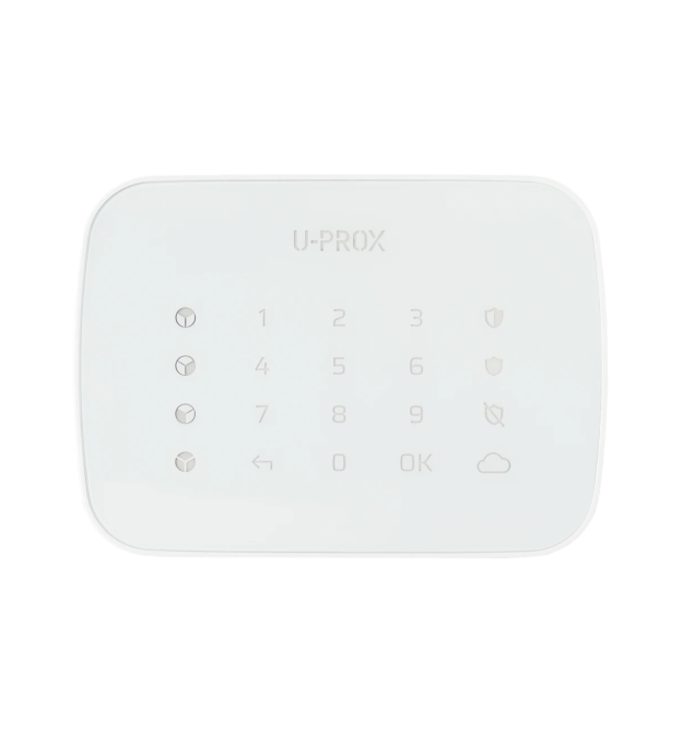Бездротова сенсорна клавіатура для 4-х груп U-Prox Keypad G4 White