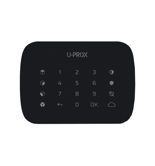 Бездротова сенсорна клавіатура для 4-х груп U-Prox Keypad G4 White