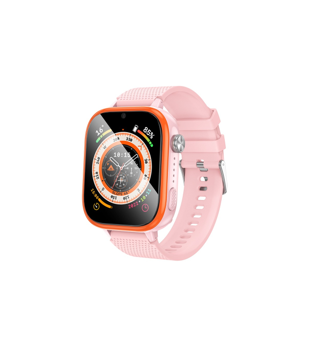 Дитячий смарт годинник Hoco Y101, 4G, GPS, Wi-Fi, HD камера, 1.83 HD-дисплей, дзвінки, відеодзвінки, голосові повідомлення, Pink