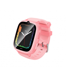 Дитячий смарт годинник Hoco Y106, 4G, GPS, Wi-Fi, HD камера, 1.83 HD-дисплей, дзвінки, відеодзвінки, голосові повідомлення, Pink