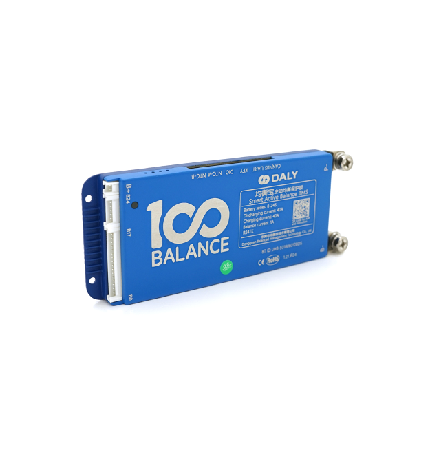 Universal BMS smart плата DaLy LiFePO4 8-24S 40A з Bluetooth + CAN + активний балансир 1A