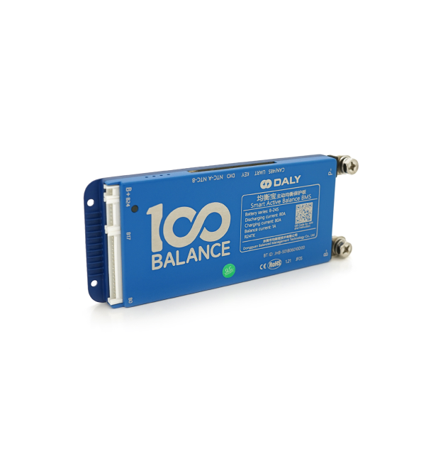 Universal BMS smart плата DaLy LiFePO4 8-24S 80A з Bluetooth + CAN + активний балансир 1A