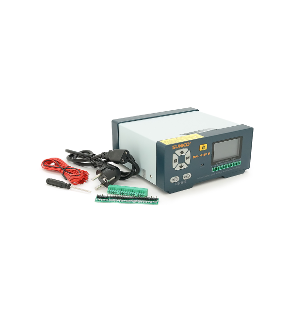Балансир активний Sunkko BAL-8616 16S Lifepo4, Li-ion 2-16S, 8A, індикатор LCD, 3.7-4.2 - 32 - 3.6V, 320&amptimes220&amptimes130