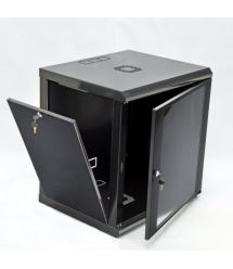 Шафа 12U, 600x500x640мм (Ш*Г*В), економ, акрилове скло, чорна