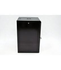Шкаф 18U, 600х600х907 мм (Ш*Г*В), эконом, акриловое стекло, черный