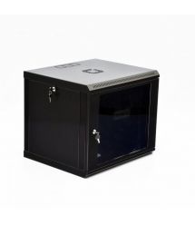 Шкаф 9U, 600х500х507 мм (Ш*Г*В), эконом, акриловое стекло, черный