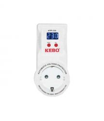 Реле напруги в розетку KEBO KVP-13A 2-13A 140-260V