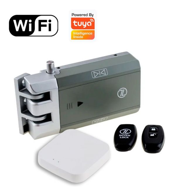 Умный дверной замок невидимка SEVEN LOCK SL-7709 с Wi-Fi модулем