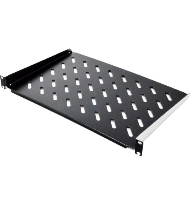 Полка консольная черная 19" 1U 350мм