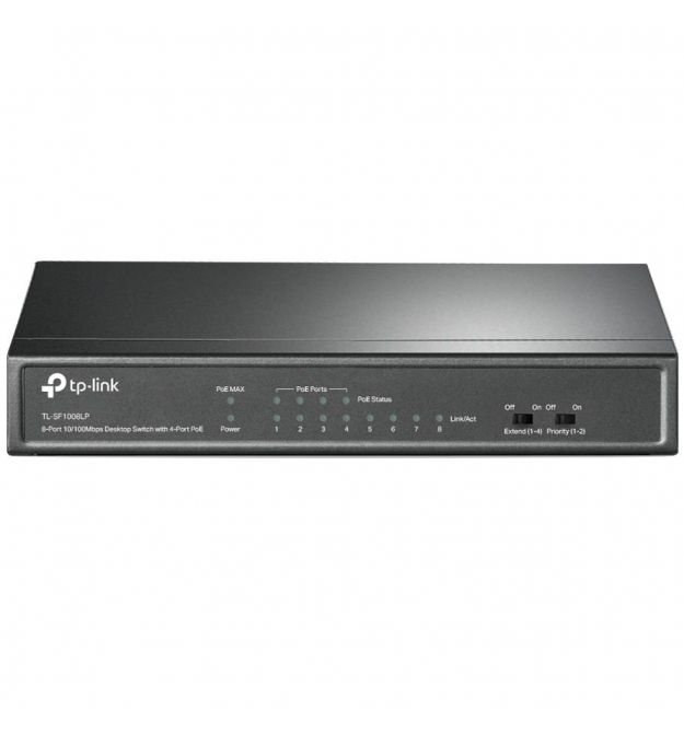 Коммутатор 8 портов неуправляемый TP-LINK TL-SF1008LP PoE