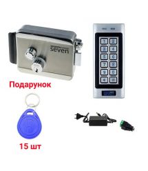 Комплект контроля доступа с электромеханическим замком из нержавеющей стали SEVEN KA-7814SS