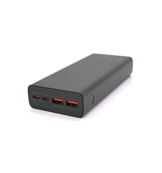 PowerBank Baseus Adaman Metal Digital Display QC 20000mAh 65W, Micro USB + Type-C, Black, Box