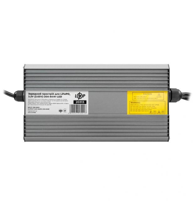 Зарядний пристрій до акумуляторів LiFePO4 3.2V (3.65V)-20A-64W-LED Уцінка