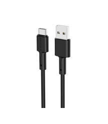 Кабель Borofone BX31, USB-Type-C, 2.4A, довжина 1м, Black, BOX