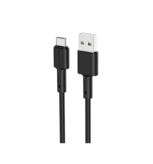 Кабель Borofone BX31, USB-Type-C, 2.4A, довжина 1м, Black, BOX