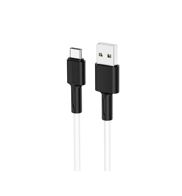 Кабель Borofone BX31, USB-Type-C, 2.4A, довжина 1м, White, BOX