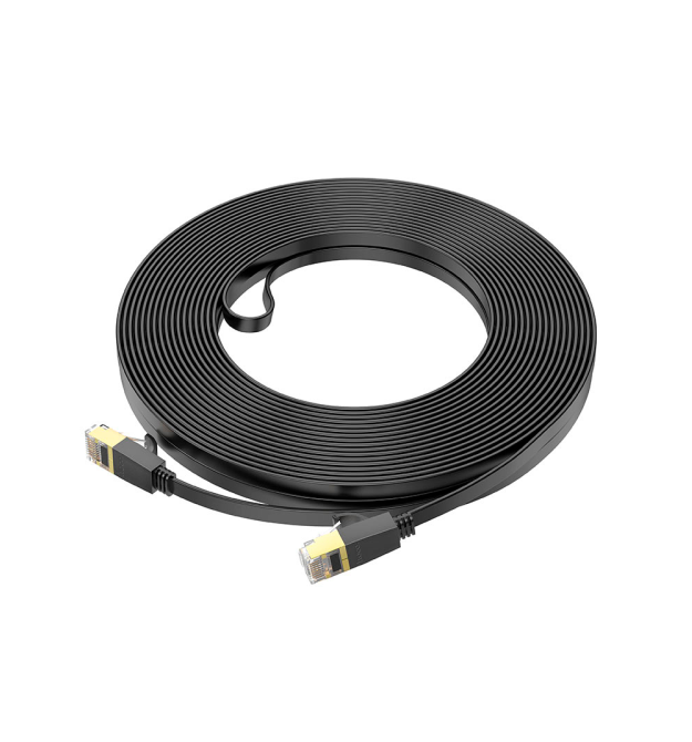 Патч-корд литий HOCO US07, FTP, RJ45, Cat.6, 20,0 m, чорний