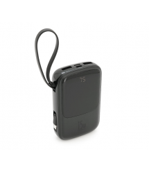 PowerBank Baseus 10000mAh 15W, 2* USB+Micro USB+Type-C, Black, Box