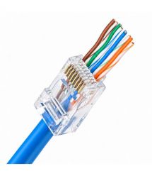 Конектор UTP RJ45 кат. 5e з наскрізними отворами