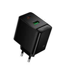 СЗУ BOROFONE BAS17A, PD65W+Q3.0, 1xUSB+1xUSB-C, 65W, Black, Box
