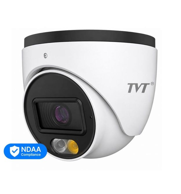 IP-відеокамера 6Mp TVT TD-9564E4B-A(D-PE-AW2) White f-2.8mm, ІЧ+LED-підсвічування, з мікрофоном