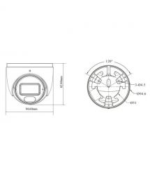 IP-відеокамера 6Mp TVT TD-9564E4B-A(D-PE-AW2) White f-2.8mm, ІЧ+LED-підсвічування, з мікрофоном