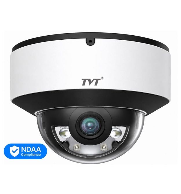 IP-відеокамера 6Mp TVT TD-9561E4B-A(D-PE-AW2) White f-2.8mm, ІЧ+LED-підсвічування, з мікрофоном